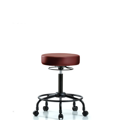 Khadeijah Adjustable Height Ergonomic Lab Stool with Footrest