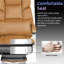 Fauteuil président ergonomique inclinable avec repose-pieds Sachar-950882527