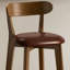 Chaise basse en noyer (paquet de 8)-133986255-133986258