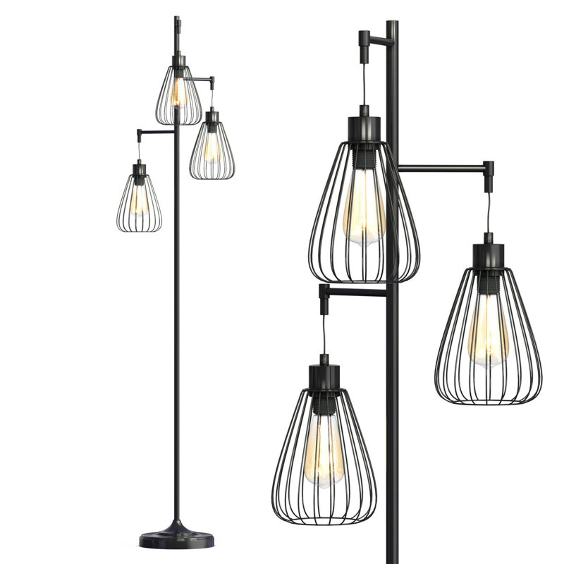 Eshnika 67'' Tree Floor Lamp Set
