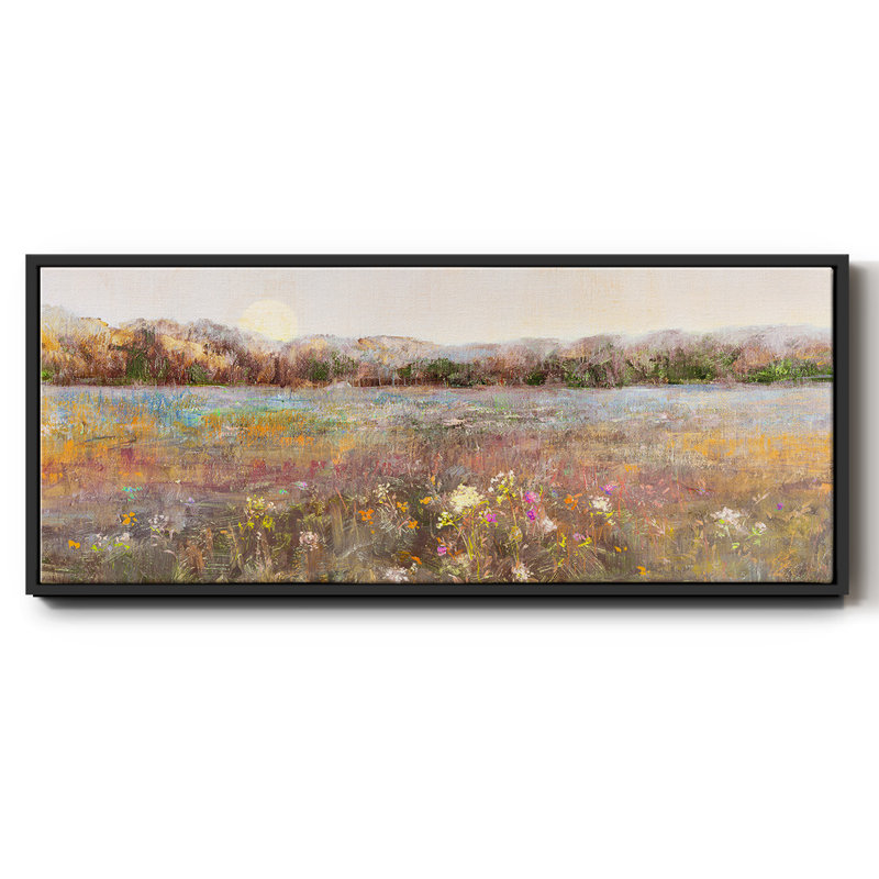 Meadow Moonrise- Framed Canvas, Noir, H 8 po x l 20 po x P 1,5 po