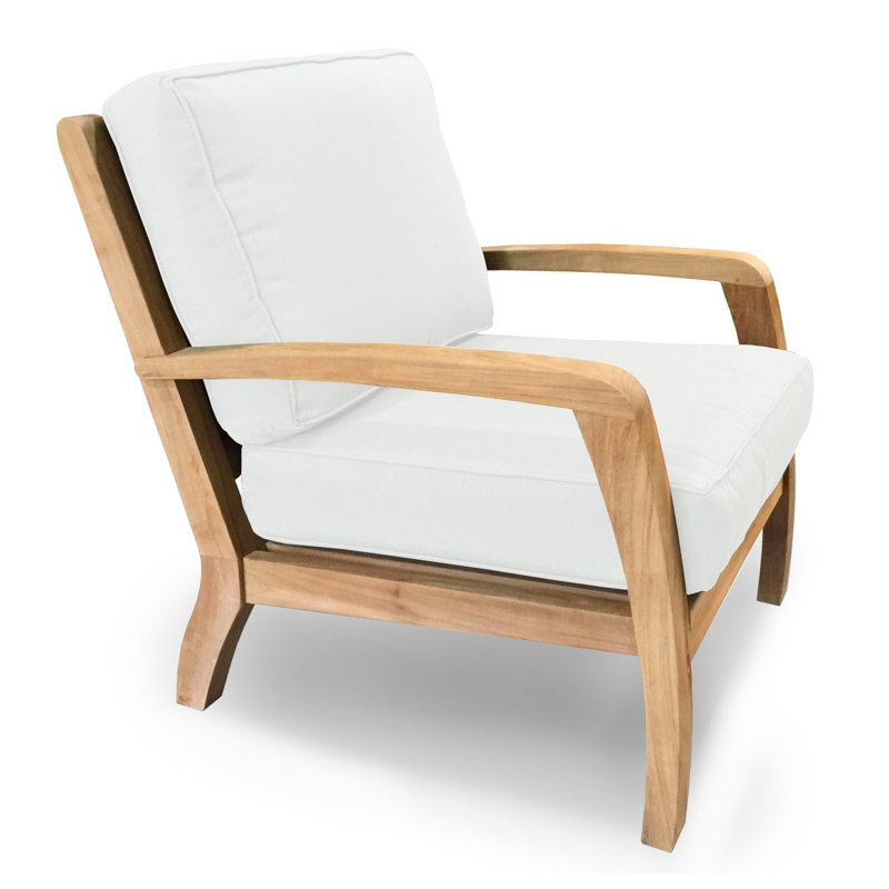 Somerset Deep Seating Outdoor Patio Chair, Natural Sunbrella®