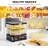 Electric 400 Watt 5 Tray Food Dehydrator with Digital Timer and Temperature Control-91046204