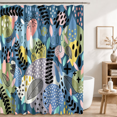 Shower Curtains with Hooks Included