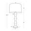 Crew Walnut Buffet Lamp (Black Shade)-1628947799