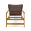 Chaise longue en bois et osier Hampton