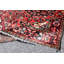 Tapis décoratif en laine rouge noué à la main de conception unique 3 pi 8 po x 5 pi 5 po Briya