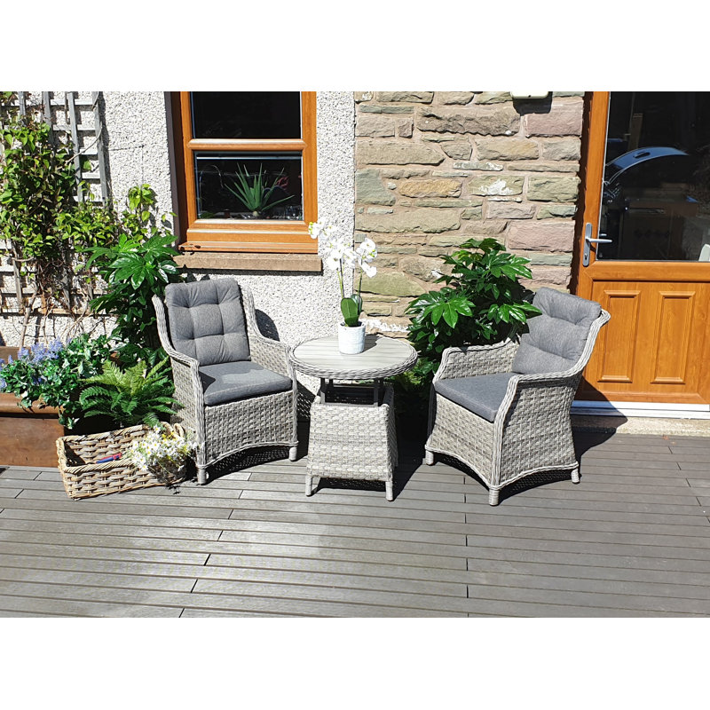 Spaldings 2 Seater Bistro Set with Cushions