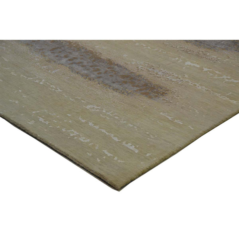 Abstract Area Rug in Taupe, Rectangle 2' x 3'