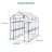 Heavy Duty Walk-In Greenhouse – 56"x85"x76" with 8 Shelves – Portable PE Plant Tent, Mesh Vent Windows, UV Protection, Weatherproof for Backyard Garden (Transparent)-123370033