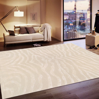Hand Tufted Viscose Animal Print Indoor Rug