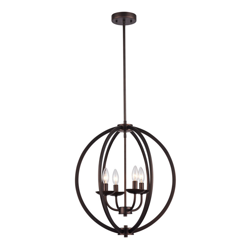 Holbeach 4 - Light Dimmable Globe Chandelier
