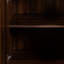 Buffet 4 portes et tablettes ouvertes pour la maison - salon attrayant, rangement autoportant pour chambre à coucher avec chambre à coucher, bureau noyer