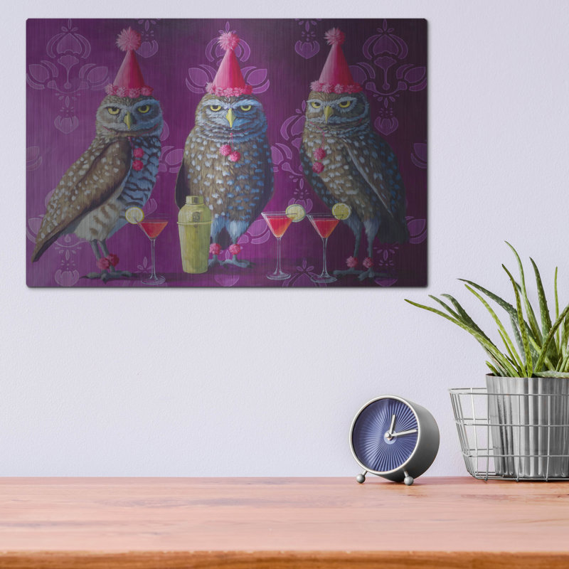  «Party Animals» par Heather Gauthier, art mural en métal, 16 po x 12 po, 12" H x 16" W