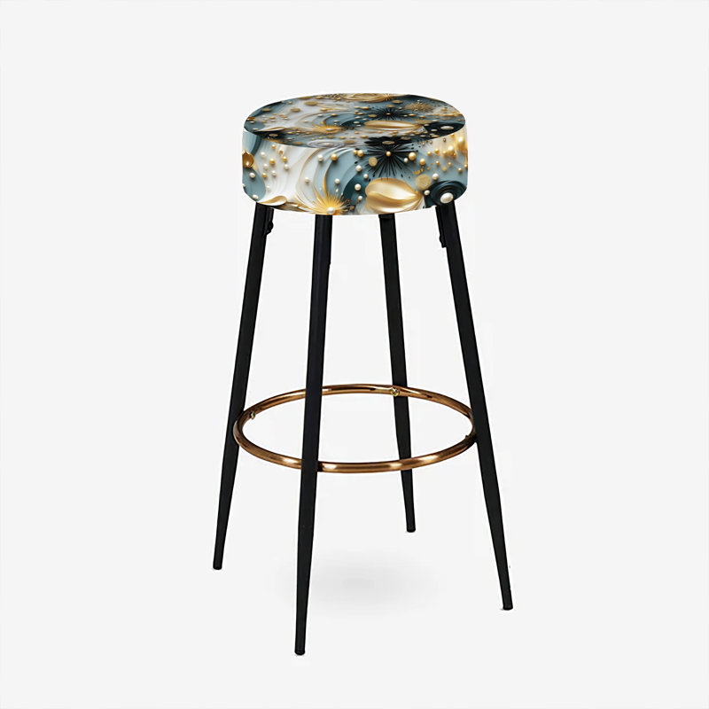 Ensemble de 2 tabourets de bar Golden Sparkling Dazzle Glam