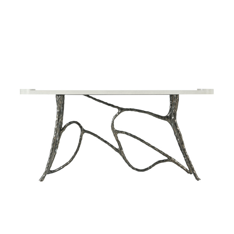 Essence 72'' W Solid Wood Console Table, Opal