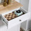 Poubelle de cuisine inclinable (blanc)
