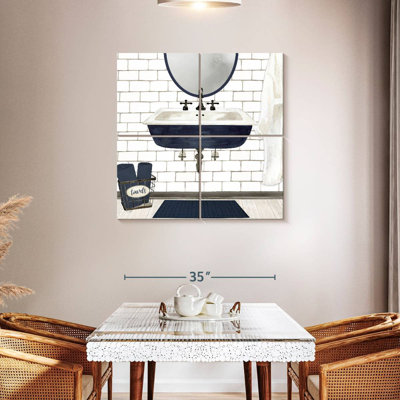 Lavabo bleu marine Kerrick Farmhouse Bath II