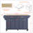 Durable Kitchen Island With Rubberwood Countertop, Spacious Storage, And Mobile Design For Enhanced Cooking And Dining Experience-649148249