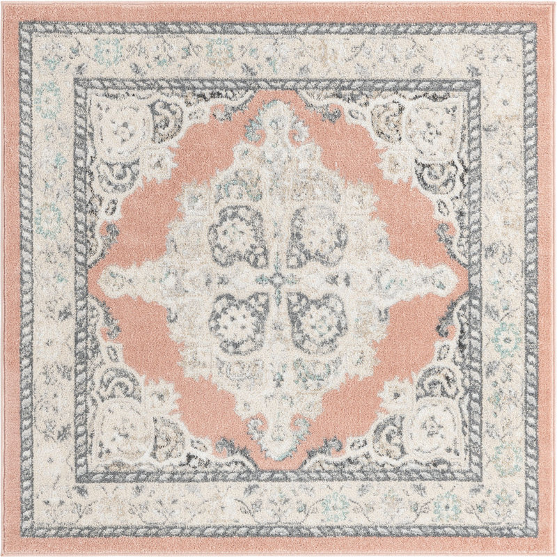 Troayurgh Oriental Indoor Rug, Square 5'