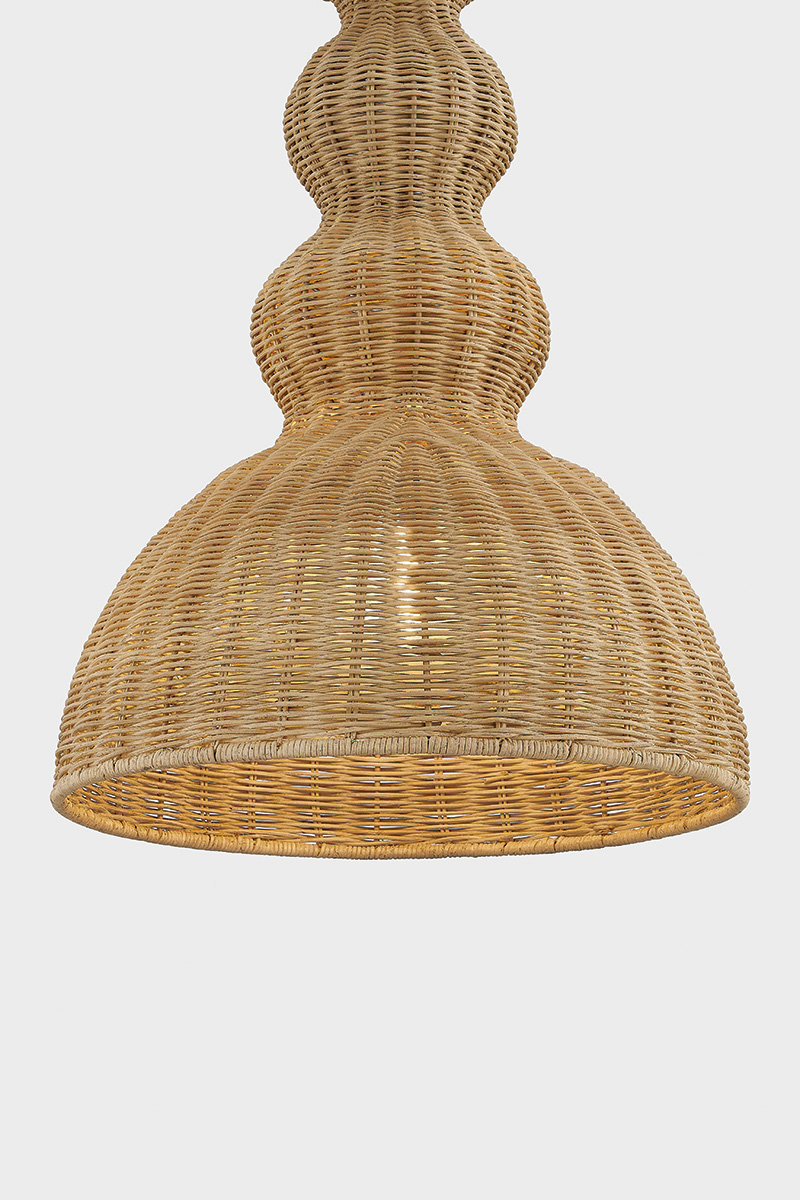 Mayla Single Light Pendant, 74.75" H x 26" W x 5.5" D