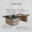 Rectangular tempered glass coffee table-105548082