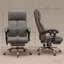 Fauteuil de bureau inclinable à haut dossier avec repose-pieds pour un confort de travail ultime et un soutien idéal pour la maison et le bureau