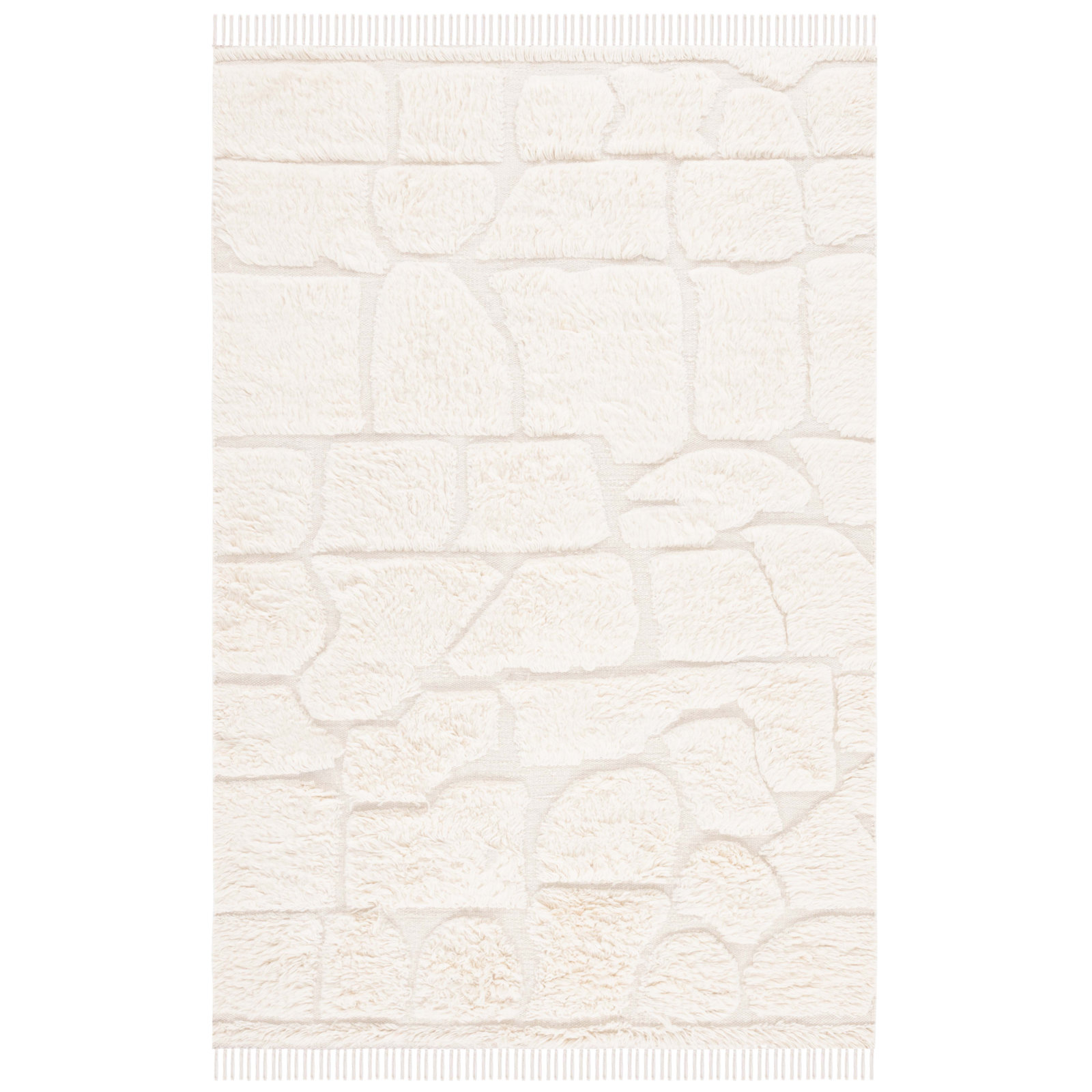 Hand-Woven Geometric Rug, Rectangle 4' x 6'