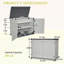 Grande armoire de rangement verrouillable