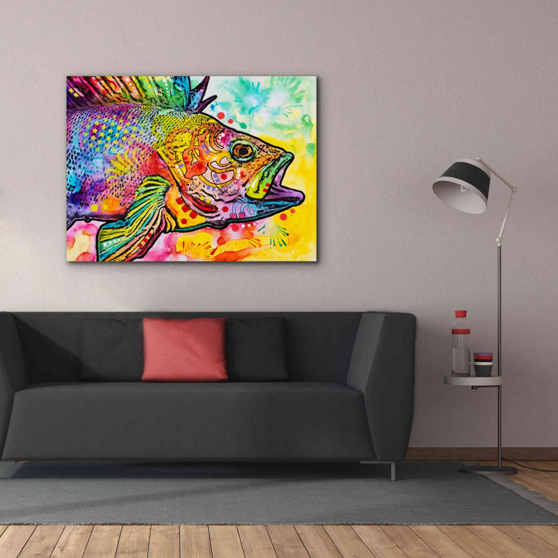 'Fish' by Dean Russo, Canvas Wall Art, 40" H x 54" W x 1.5" D