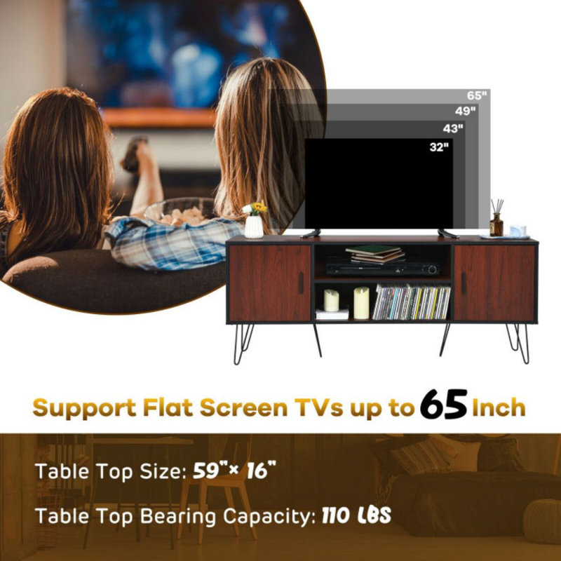 Clotaire Unfinished TV Stand for TVs up to 65"