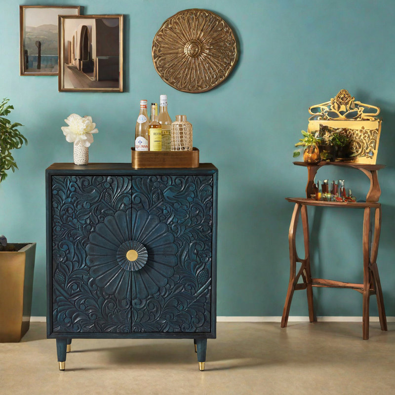 Armoire d'appoint légère et luxueuse rétro