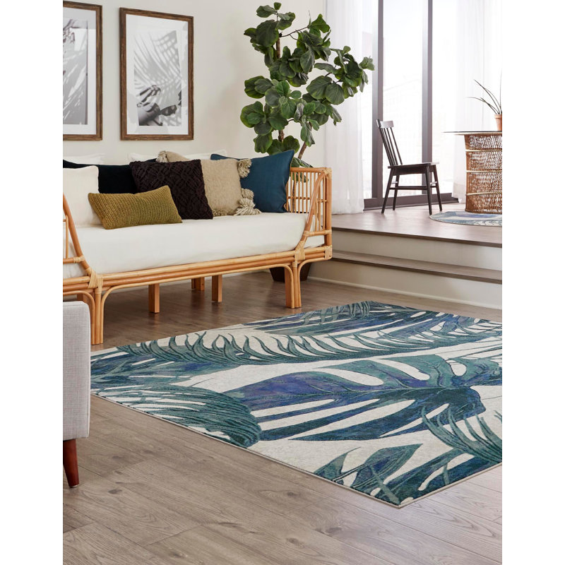 Abira Floral Indoor Rug, Square 7'10"