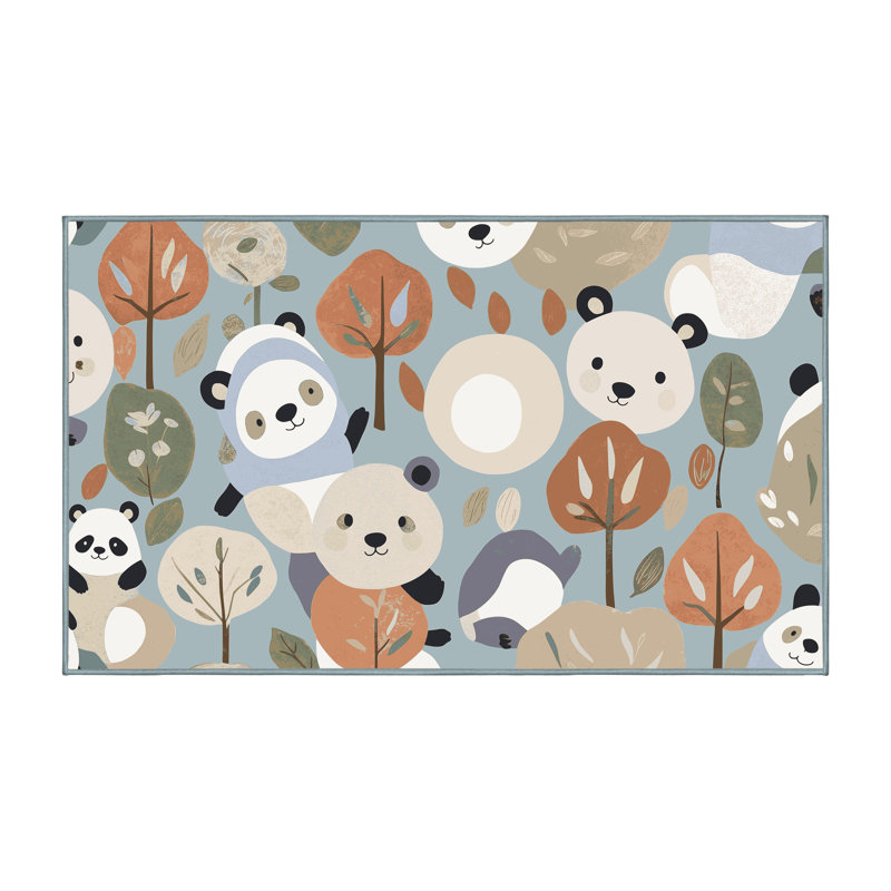 Tapis pour enfants East Urban Home, Rectangle 7 pi x 9 pi