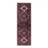 Fine Hand Hand Knotted Persian Yalameh runner 2'X 6'6"