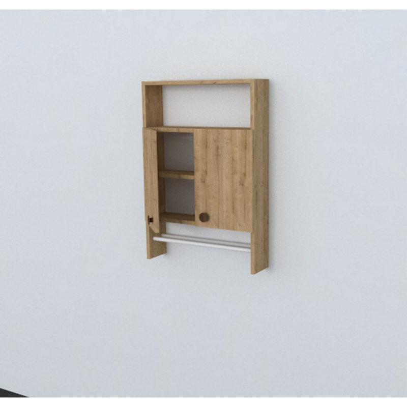 Modern Bathroom Cabinet, Sapphire Blue, 23.6 x 34.3 x 5.9 inches | 100% Melamine Coated Particle Board, Thickness: 0.7 inches | Numerous Shelves, Wall-Mountable, Additional Storage | Stylish & Functional Design for Home