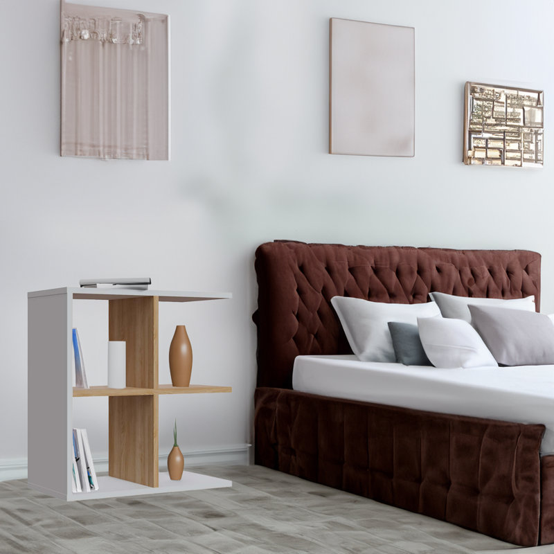 Table de bout avec rangement Tayvonne