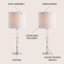 Ensemble de lampe de table 28" Cassana