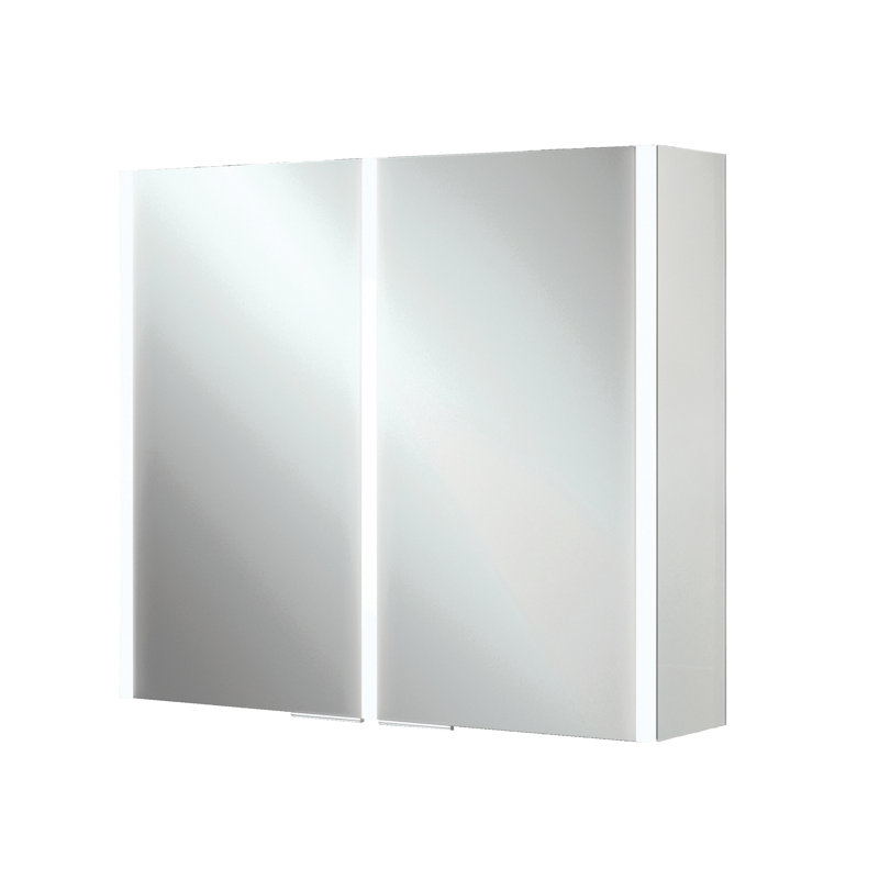 Xenon Surface Mount Medicine Cabinet with Lighting, 70cm H x 60.5cm W x 13cm D