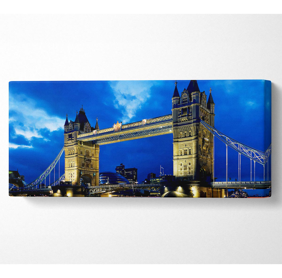 London Bridge Blauer Abendhimmel Panoramaleinwand