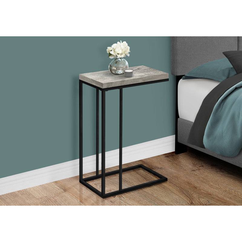 Donohue End Table, Gray Top/Black Base