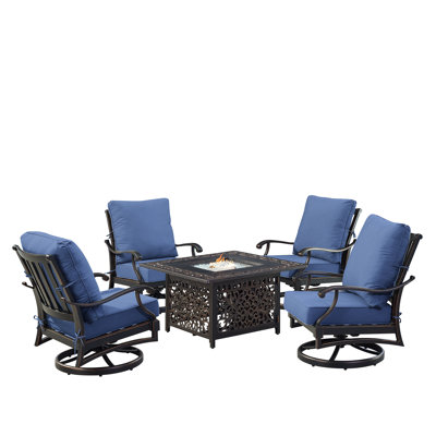 Ensemble de conversation avec coussins pour 4 personnes Mariacristina