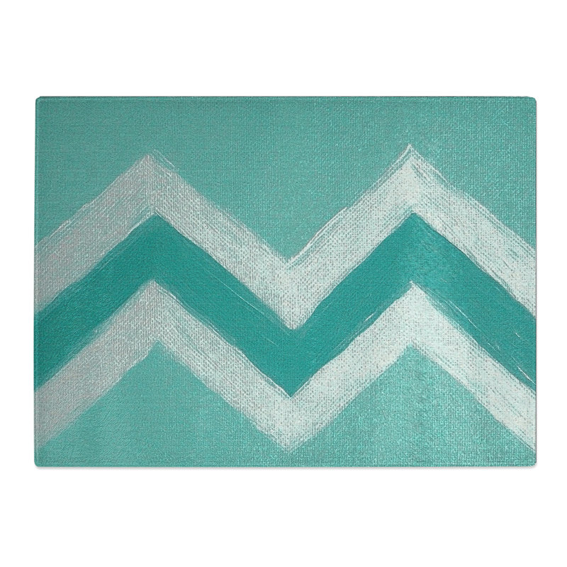 Chevron Pattern Vol.1  Glass Chopping Board
