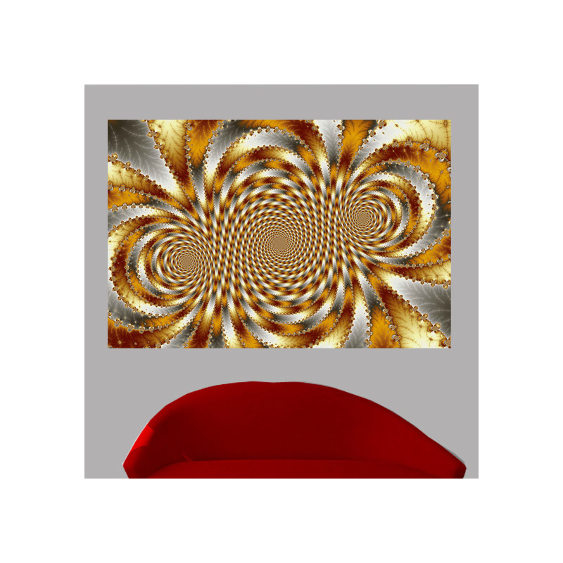 Décalcomanie murale Backlund Swirl Fractal I, 40 po x 60 po