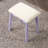 Liannon Contemporary Wood Vanity And Stool Set, Purple