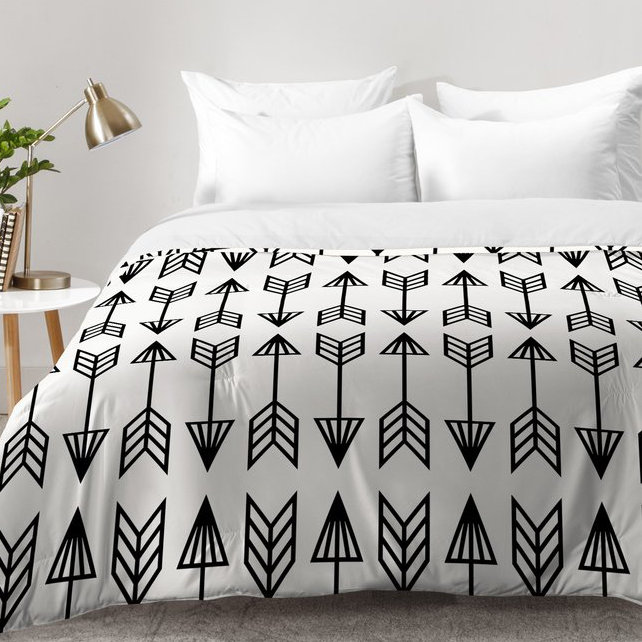 Ensemble d'édredon Holli Zollinger Arrows, Édredon pour lit simple TG + 1 taie décorative