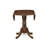 3-Piece Antique Walnut Finish Solid Wood Top-Round Upholstered Dining Room Set with Dropleaf-Seats 4-155756904-155756917