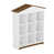Blanc / Brun est en rupture de stock