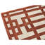 Hand Knotted Geometric Area Rug in Garnet