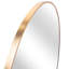 Miroir de salle de bain rond 30 pouces doré - verre HD, cadre rouillé, look simple à installer, installation sécuritaire